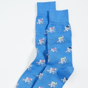 Paul Smith rabbit on a bike socks